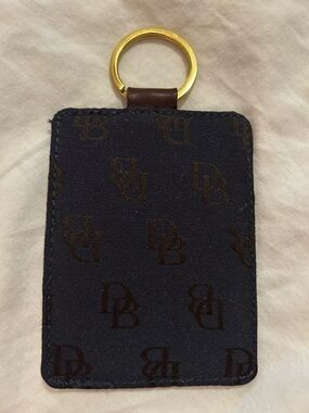 Dooney & Bourke photo ID holder and badge keychain